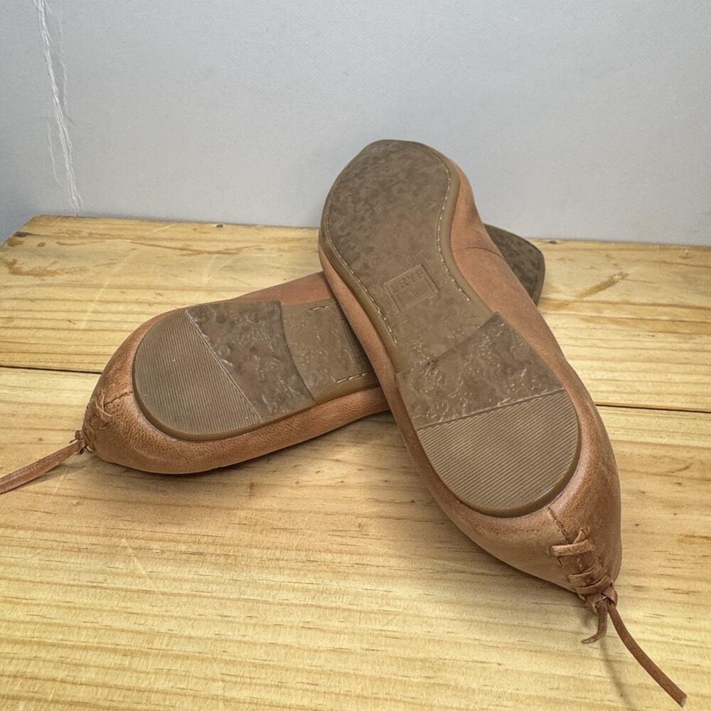 Frye Regina Leather Pointed Toe Ballet Flats Women's 8.5 - Picture 5 of 7